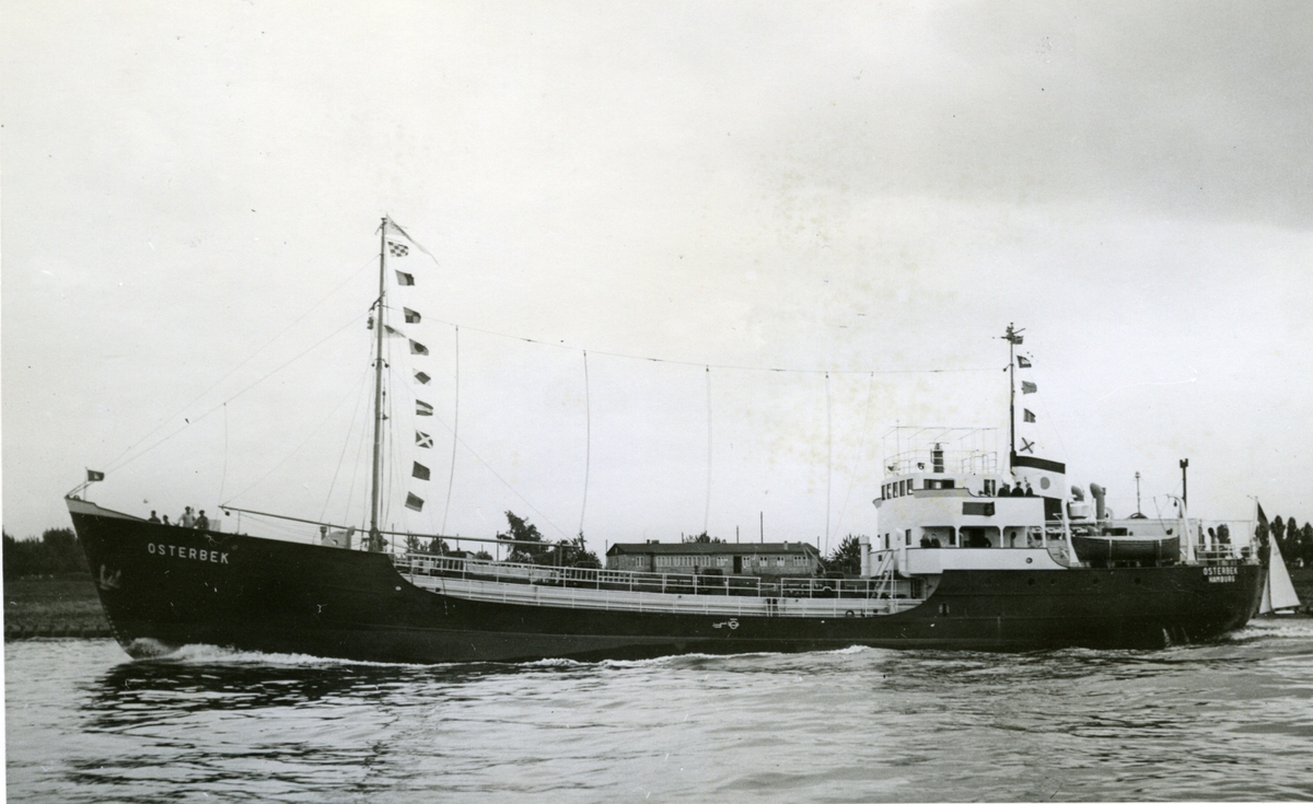 Ägare:/1952-58/: Partenreederei m/s Osterbek. Hemort: Hamburg.