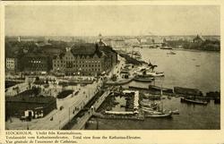 Stockholm, Utsikt från Katarinahissen. Olympiska spelem i St