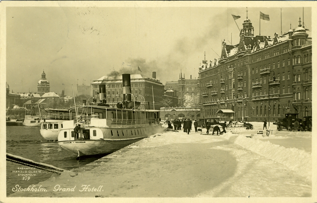 Stockholm. Grand Hotell.  Ensamrätt harald Olsen, Stockholm 279