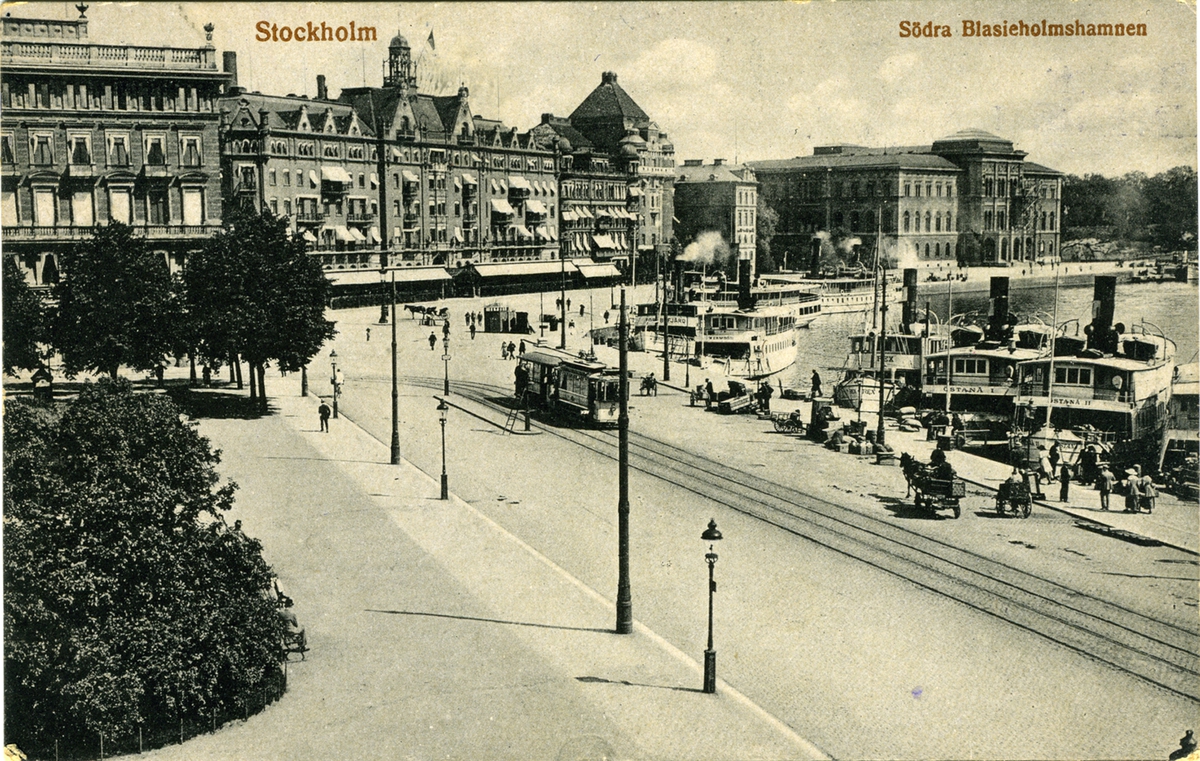 Stockholm, Södra Blasieholmshamnen
K. Holmström. No. 633. Imp.