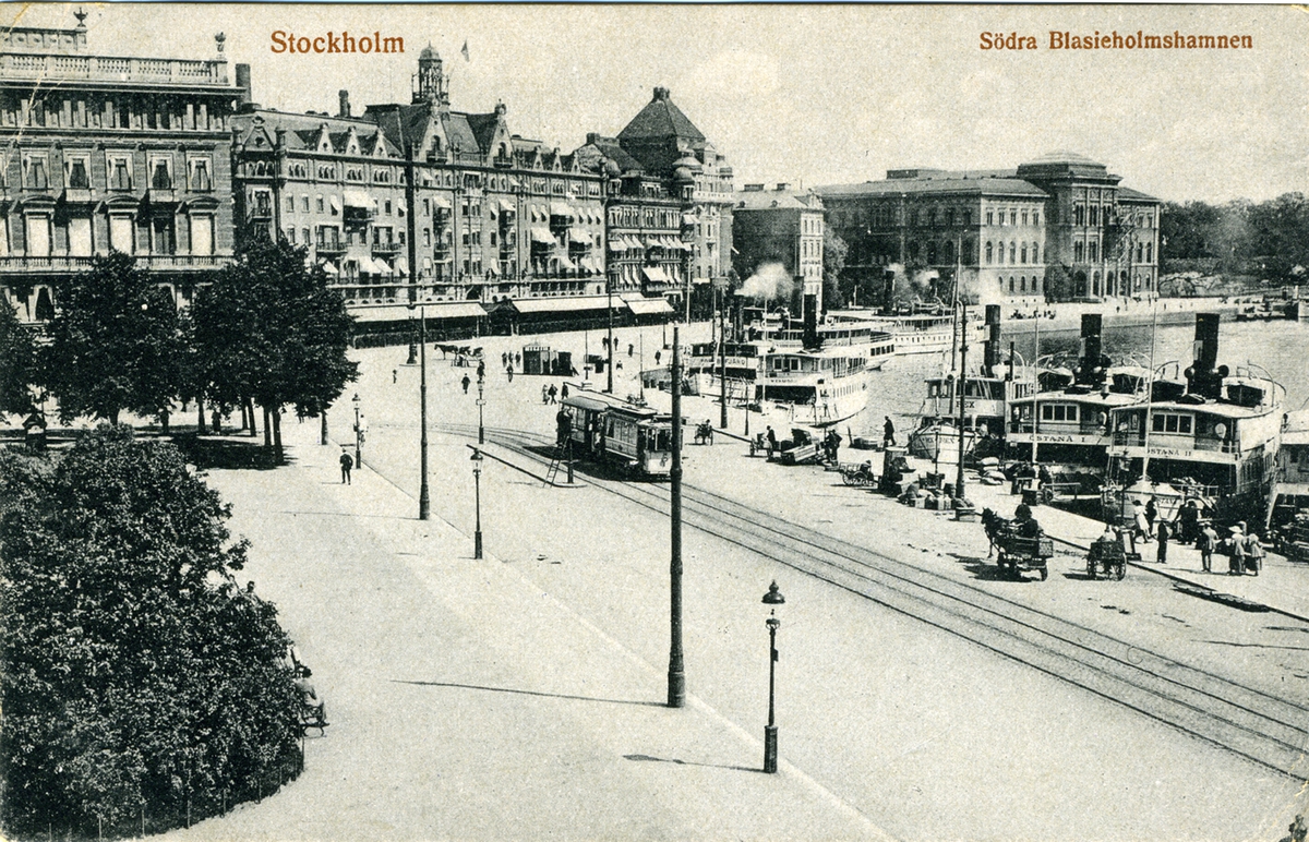 Stockholm, Södra Blasieholmshamnen
K. Holmström. No. 633. Imp.
