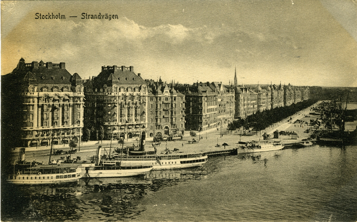 Stockholm - Strandvägen
6007/6 Förlag Nordisk Konst Stockholm Import