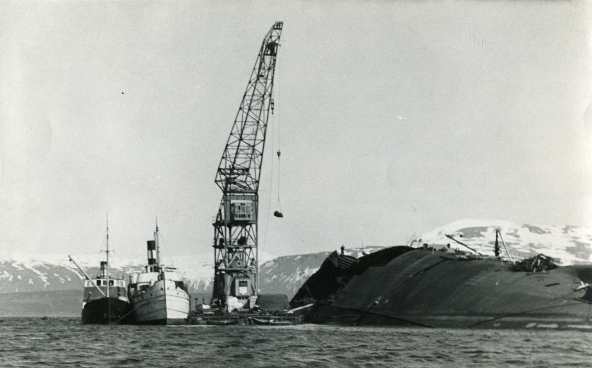 Pallas ved vraket av Tirpitz