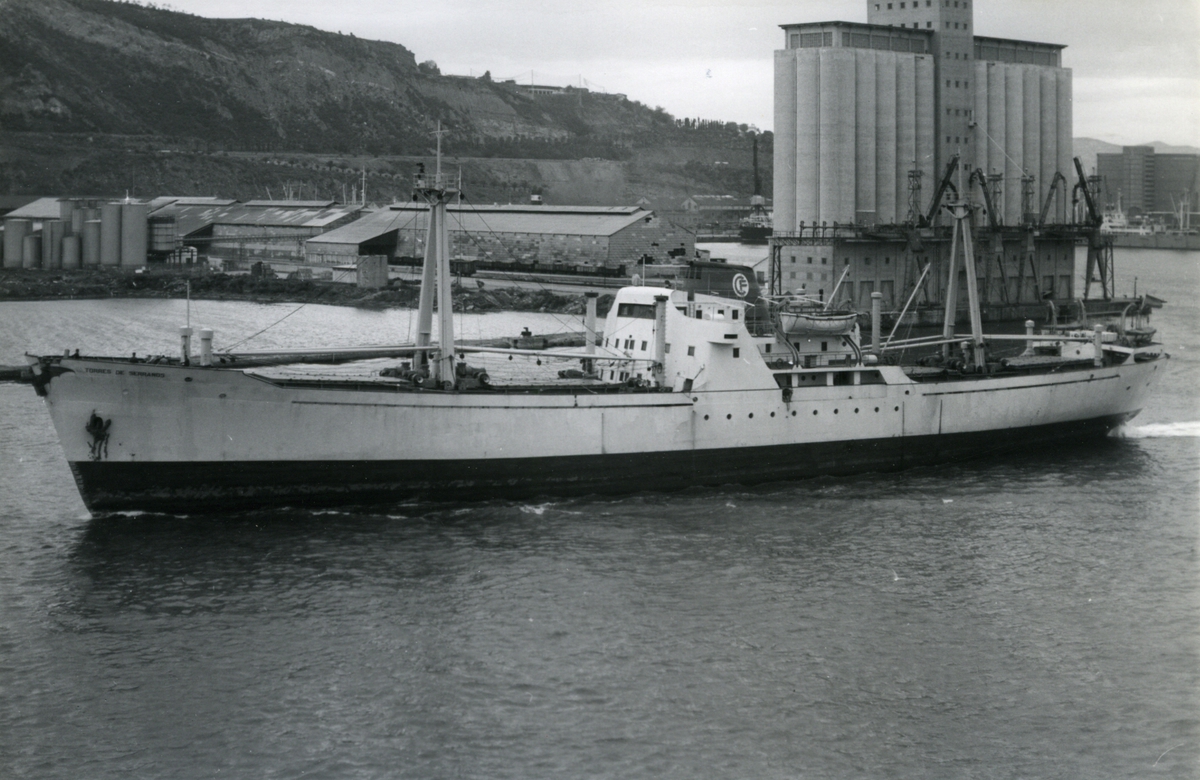 Ägare:/1959-69/: "Cofruna", Compania Frutero Valenciana de Navegacion S.A. Hemort: Valencia.