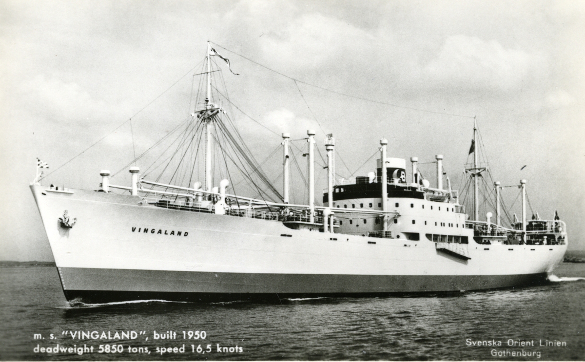Ägare:/1957-73/: AB Svenska Orient Linien. Hemort: göteborg.