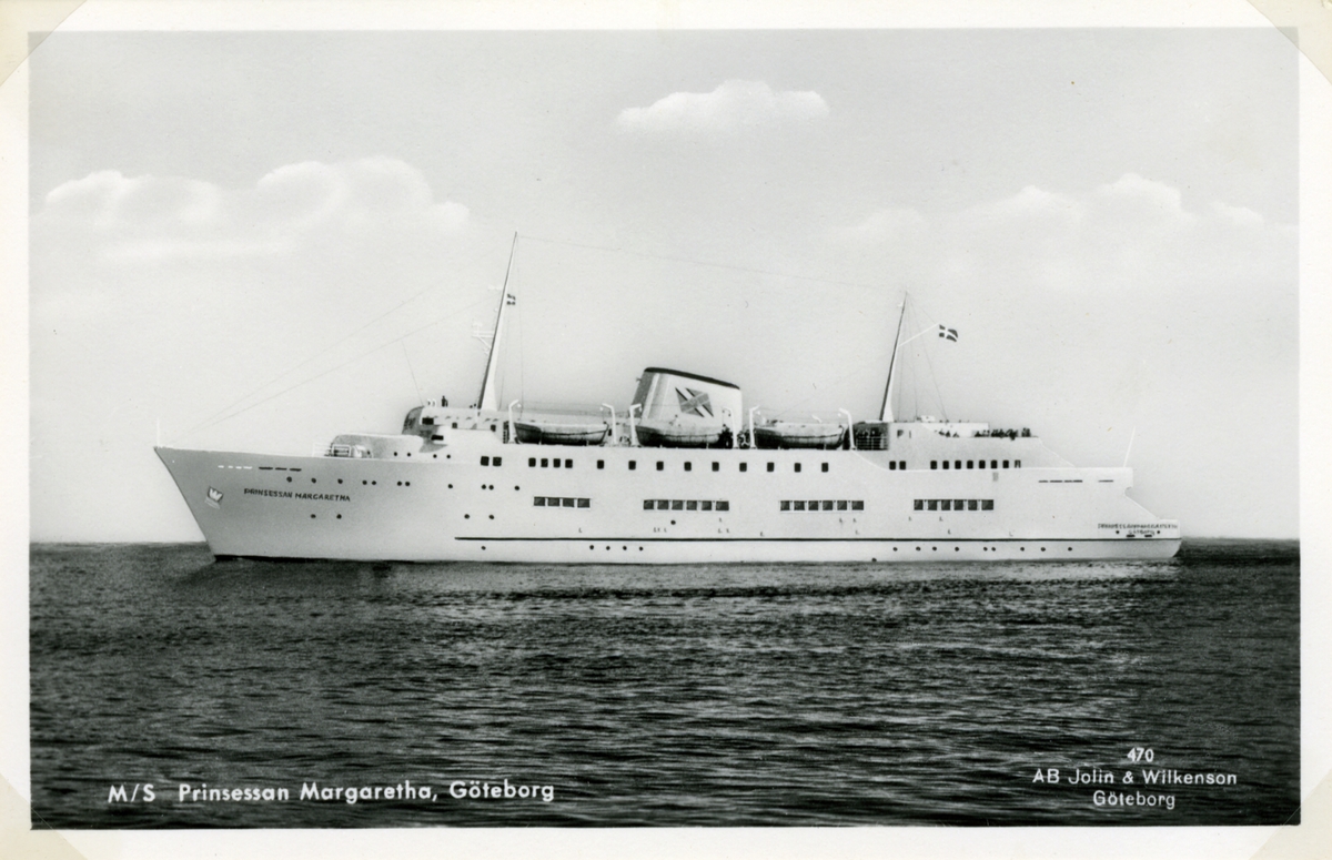 M/S Prinsessan Margaretha, Göteborg. 470. AB Jolin & Wilkenson, Göteborg