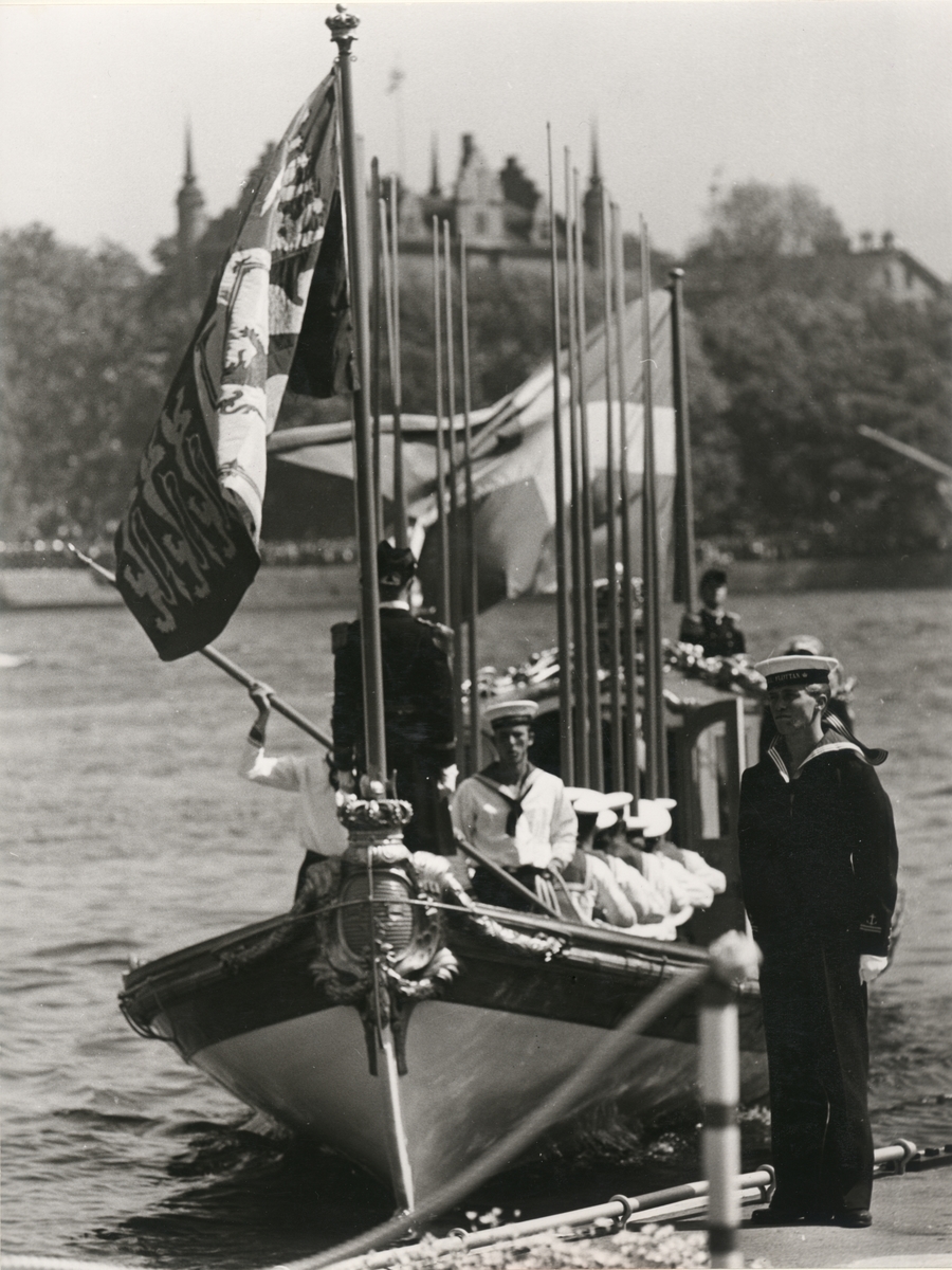 Vasaorden vid drottning Elizabeths besök 1956.