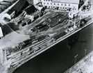 Oskarshamns varv.
Varvsområdet våren 1957.