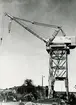 Oskarshamns varv.
Stora kranen vid slipen, år
1948, troligen i december.