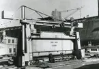 Oskarshamns varv. Hydrauliska pressen år 1954.