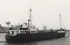 Lastmotorfartyget HAVHÖK av Barsebäck i Malmö 16.4.1966.