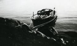 Motorbåten MARGONA, byggd på Fröbergs Båtvarv 1934, tillverk