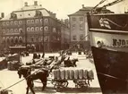 Skeppsbron, 1890-talet, Stockholm.