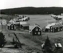 Ångermanland, Trysunda. Vy över hamnen, år 1973.