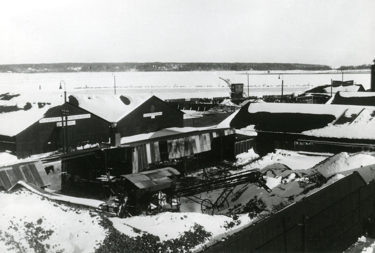 Kolupplag i Gävle inre hamn. Tidpunkt för fotot okänd.