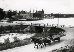 Gustavsbergs hamn år 1938.