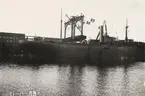 Lastångaren GUNBORG av Trelleborg vid utrustningskajen.