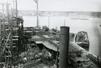 Oskarshamns varv fotografering av fartygsbygge 13.6-21.6.1930