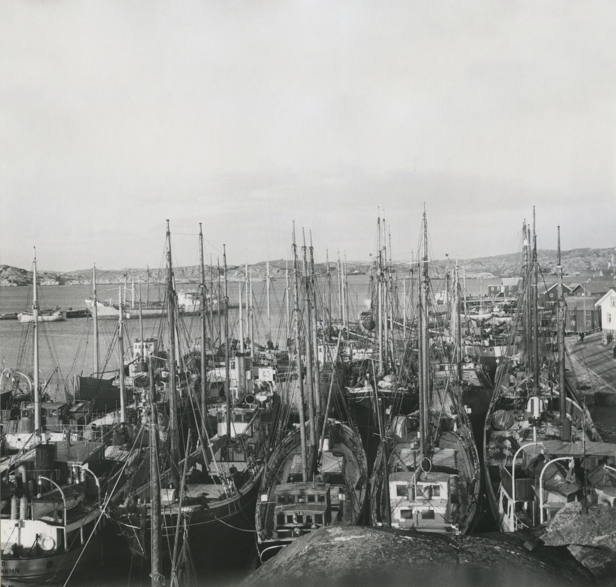 Vinterliggare i Skärhamn 1961-62.
Bildserie om 4 bilder.