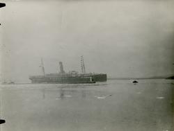 Passagerarfartyget Stockholm under gång.