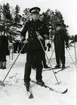 CKF Konteramiral Gösta Ehrensvärd på skidor vid Hårsfjärden år 1940 - 41.