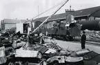 Skrotning av jagaren[sic] ARCTURUS samt av V 10 vid Karlskrona Örlogsvarv 1942.