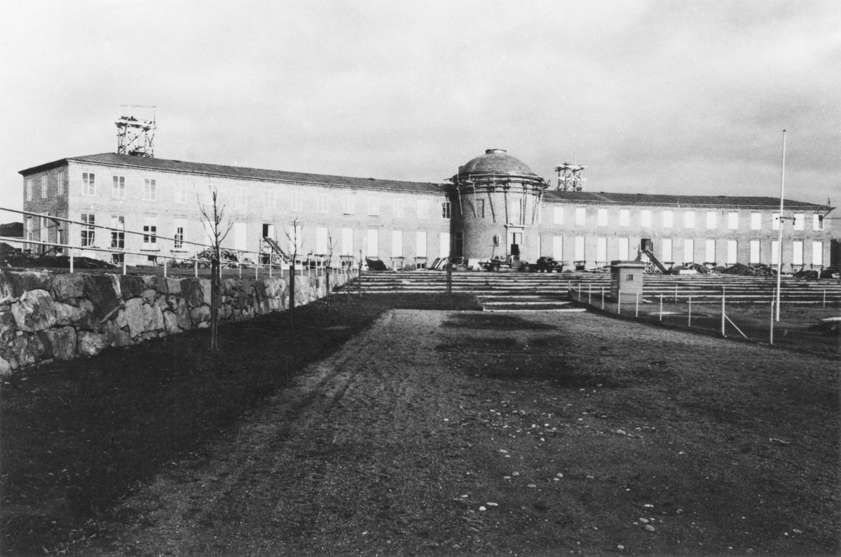 [från Fotobeskrivning:] "Statens Sjöhistoriska Museet [sic] under byggnad, mars 1935"