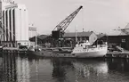 Lastfartyget BREMSUND av Skärhamn i Landskrona 12/10 1962.