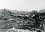 Västerviks varv år 1943.
Reparationsbygge på slipbädden Nr. 11.