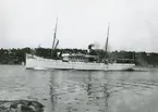 Passagerarångfartyget Gauthiod av Stockholm. Fotot på 1890-tal