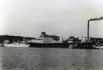 Sv. Ostas. Komp:s m/s Nagara lossar i Karlshamn, 1935.