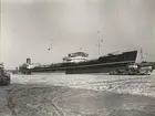 M/S K.J. KNUDSEN. Foto från Köpenhamn den 1.2.1956.