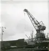 Helsingborgs hamn. Lastångfartyget Hasting vid kaj, juli 1946.