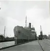 Helsingborgs hamn. Lastångfartyget Hasting vid kaj, juli 1946.