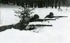 Sjökrigsskolan, Näsby. Kadetter under vinterutbildning. Fälttävlan februari 1945.