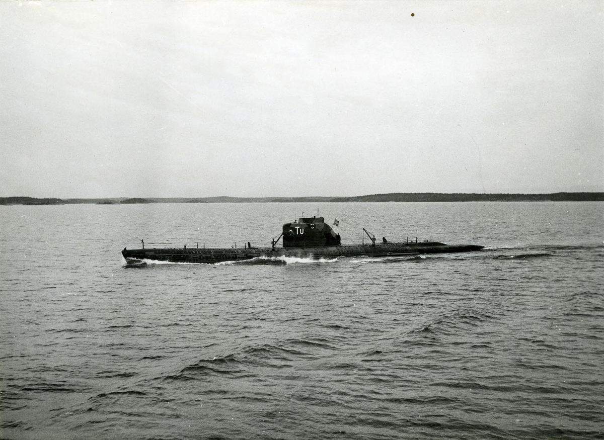U-båten Tumlaren år 1954.