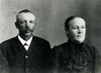 Skepparen Johan Jonsson och hans hustru Hilda Charlotta, f. Bergström. foto 1911.