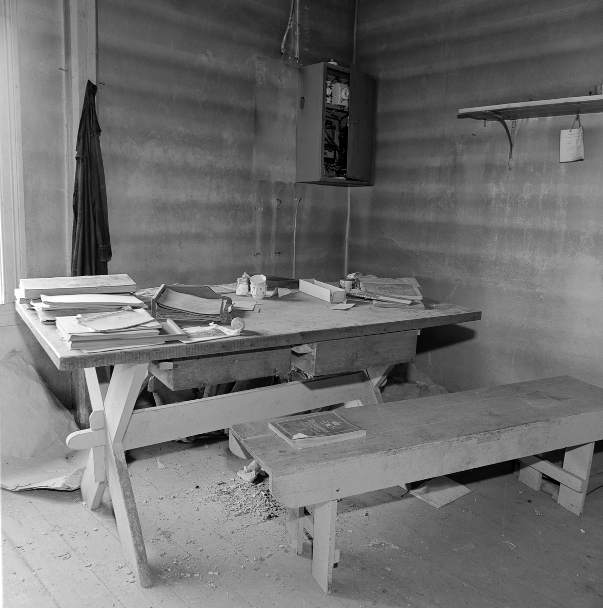 Stange, Romedal valsemølle, interiør fra kverna, 