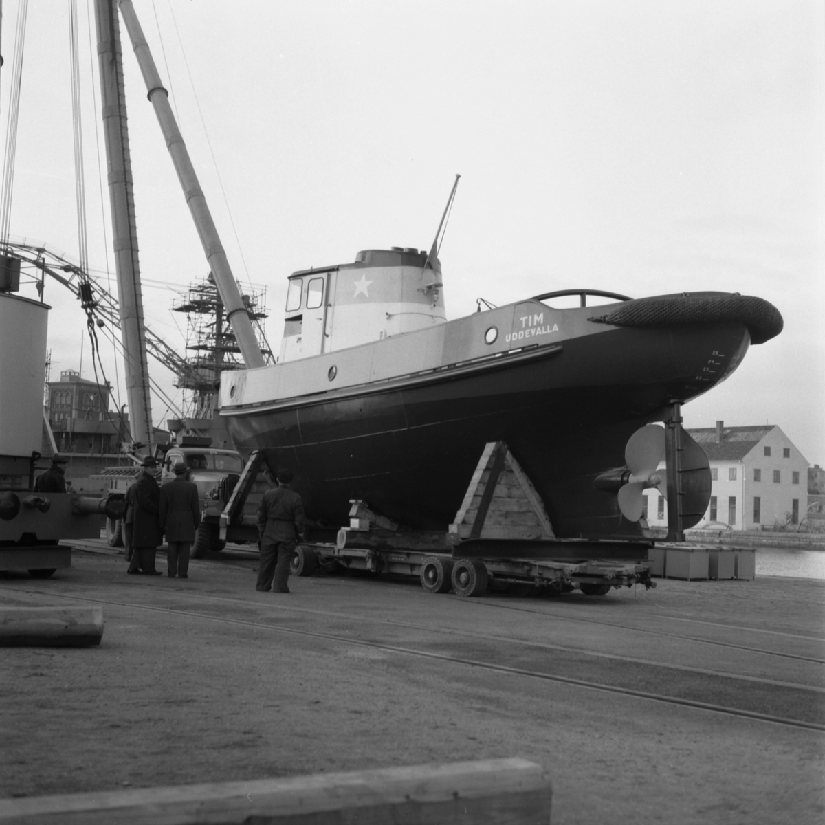 Bogserbåt Tim från Uddevalla sjösättning