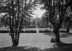 Park vid Wiks slott, Balingsta socken, Uppland augusti 1944