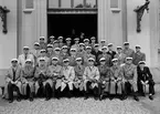 Grupporträtt - sannolikt jubilerande studenter, Uppsala 1945