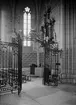 Interiör i Uppsala domkyrka, Uppsala 1945