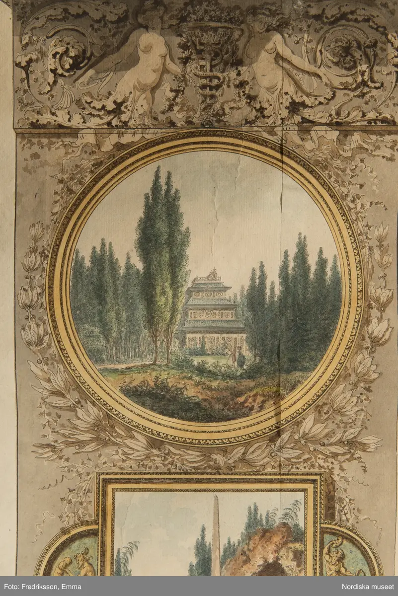 Forskningsbilder, detaljer, karta, planlösning, Frankrike, Park, le De´sert de Retz, Hör ihop med NMA.0074102
Text på kartan:"Le Desert, Jardin Pittoresque, dessiné et éxécuté dans toutes ses parties, Architecture et plantations / Par Mr Racine De Monville". mm.
inmärkt som föremål NM.0334542A-D