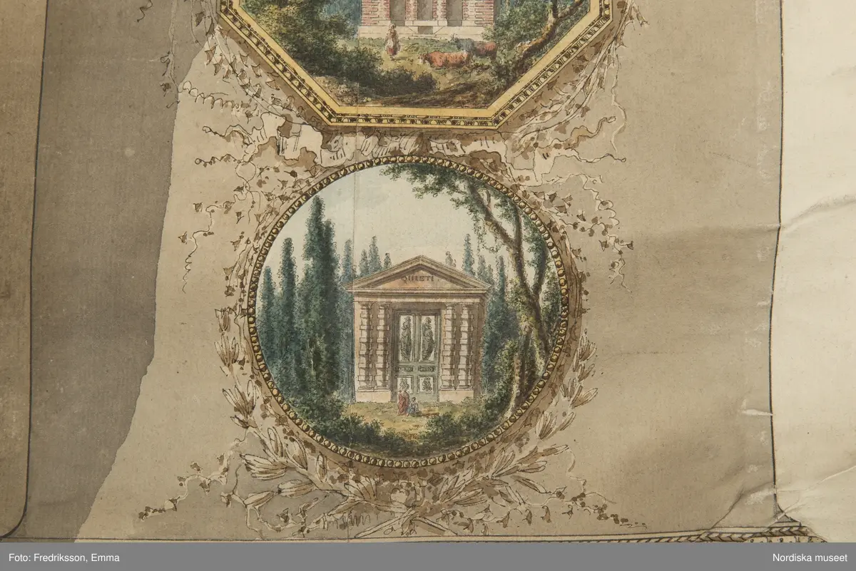 Forskningsbilder, detaljer, karta, planlösning, Frankrike, Park, le De´sert de Retz, Hör ihop med NMA.0074102
Text på kartan:"Le Desert, Jardin Pittoresque, dessiné et éxécuté dans toutes ses parties, Architecture et plantations / Par Mr Racine De Monville". mm.
inmärkt som föremål NM.0334542A-D