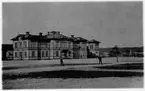 Järnvägsstationen och Järnvägstorget före år 1920,  Vänersborg