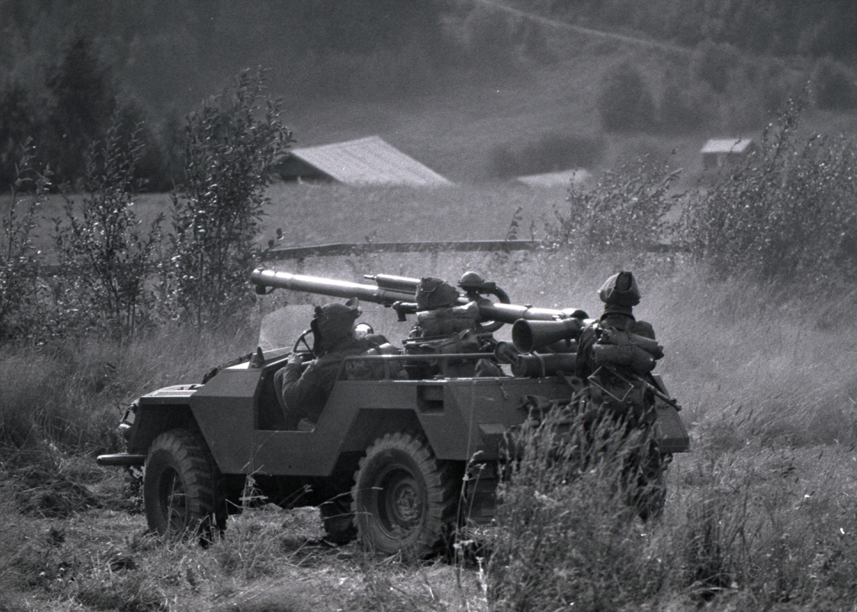 Militärövning med  I 21 Västernorrlands Regemente, Sollefteå.
