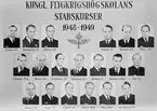 Porträtt. Sammanställning av deltagare i stabskursen på Flygkrigshögskolan (FKHS) 1949-1950.