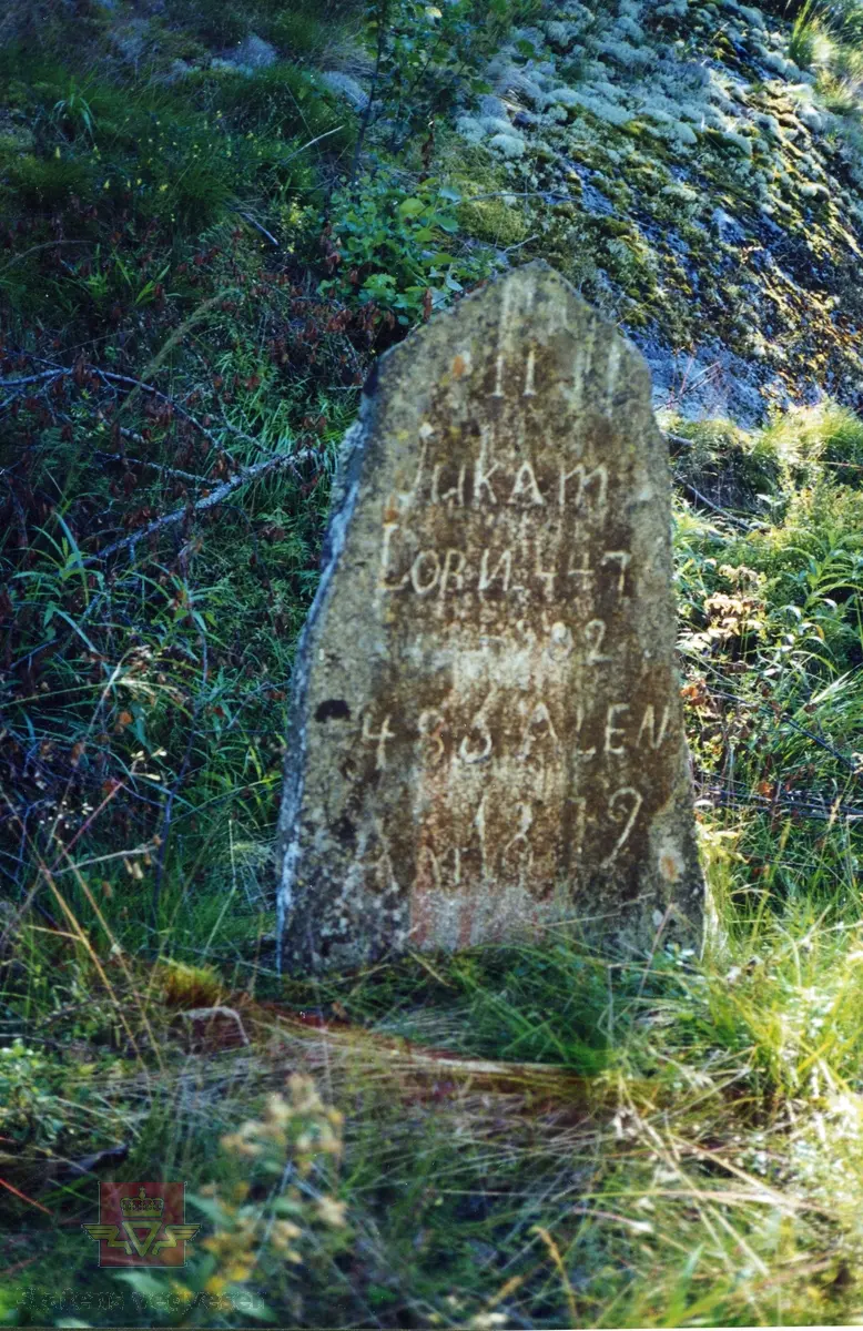 Rotestein ved Jukam (nummer 16). Står i den gamle vegleia ovanfor Jukamgardane (jmf. nummer 30). Steinen har innskrifta "11 Jukam, LOBN 447-382, 486 Alen, Aar 1879". På baksida står det "O.J." 11-talet viser til rote nummer 11 etter roteordninga 1873. Den rota gjekk frå Bagn til heradsgrensa mot Nord-Aurdal.
Opplysninger fra side 278 og 280 i boka "På gamle vegar i Valdres", av Harald Hvattum, 1954-1993.