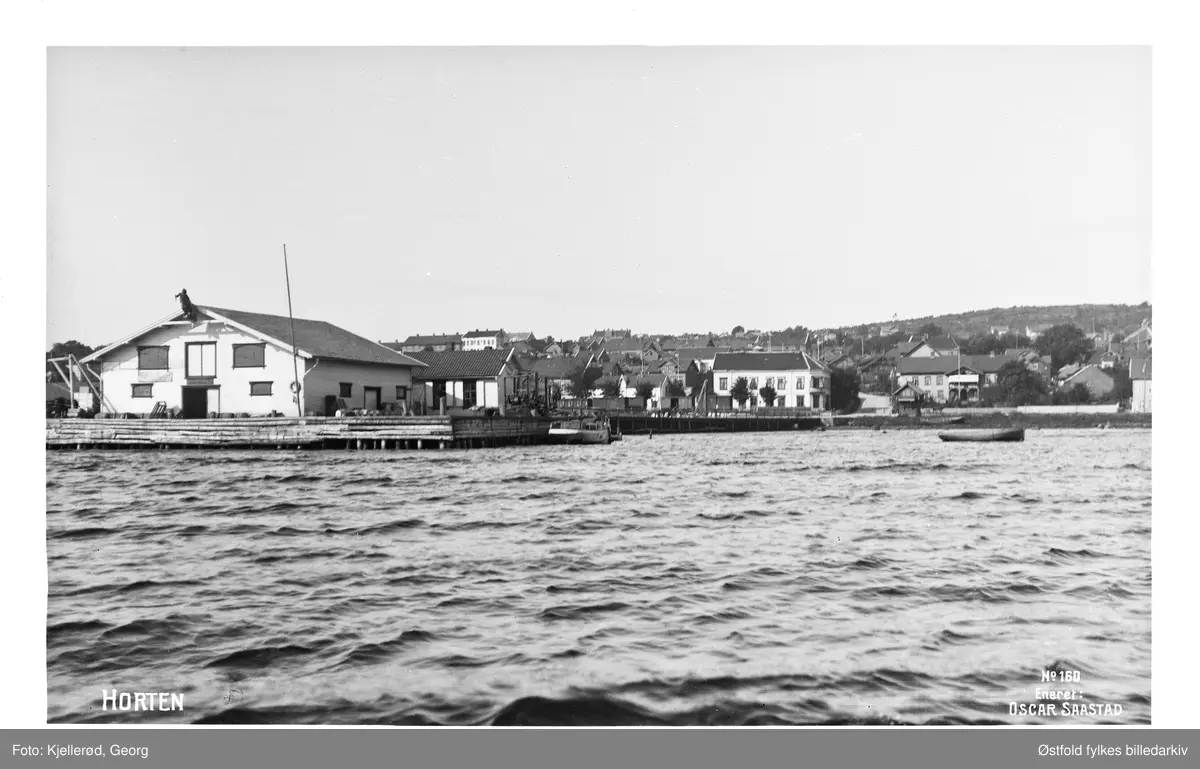 Horten havn sett fra sjøsida.