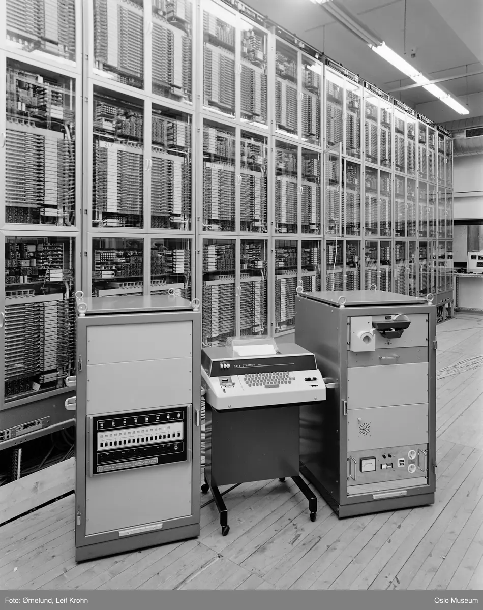 Televerket, interiør, telefonsentral
